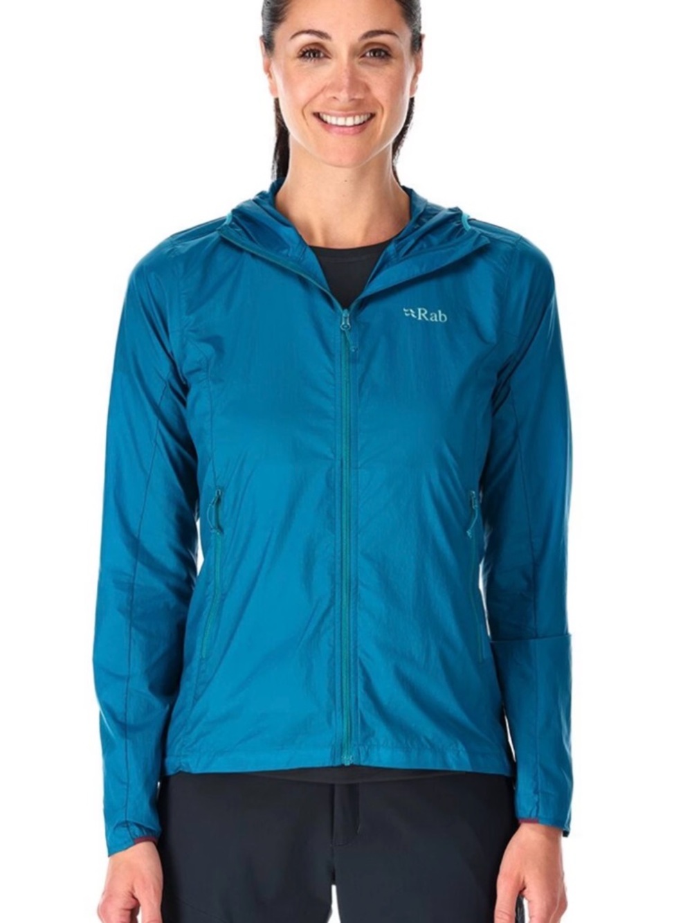 Rab Vital Hooded Windbreaker Jacket Blue Women’s US Medium M (UK 12)